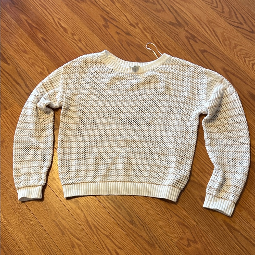 Nicole Miller Cream Knit Sweater